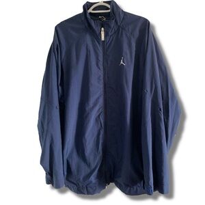 VTG Jordan Blue Windbreaker Jacket Size XL